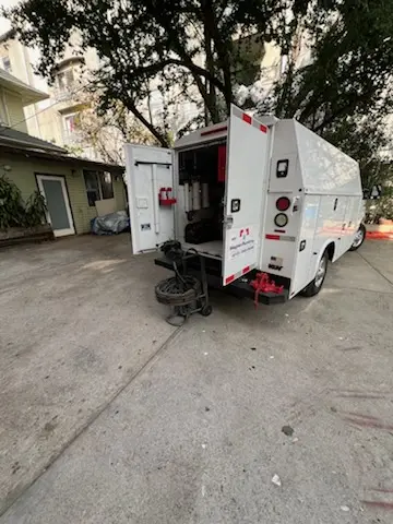 Magnet Plumbing service vehicle on-site for Water Heater Repair in Boulevard Estates